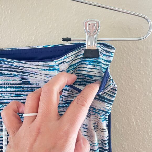 Lululemon Real Quick tight in blurry belle multi/ Hero Blue - Picture 9 of 10